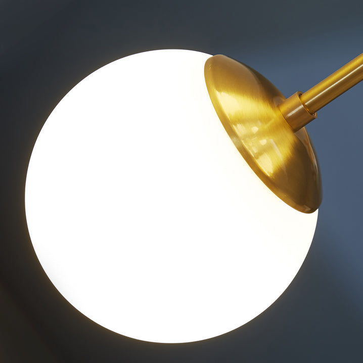 6 Light Sphere Island Light Fixture Contemporary Glass Island Chandelier