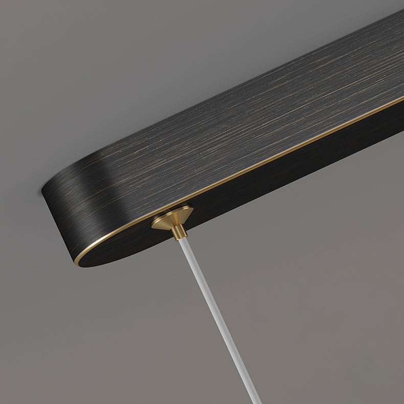 1 Leichte lineare Insel -Leuchten für zeitgenössische Kristallinselkronleuchter in Gold