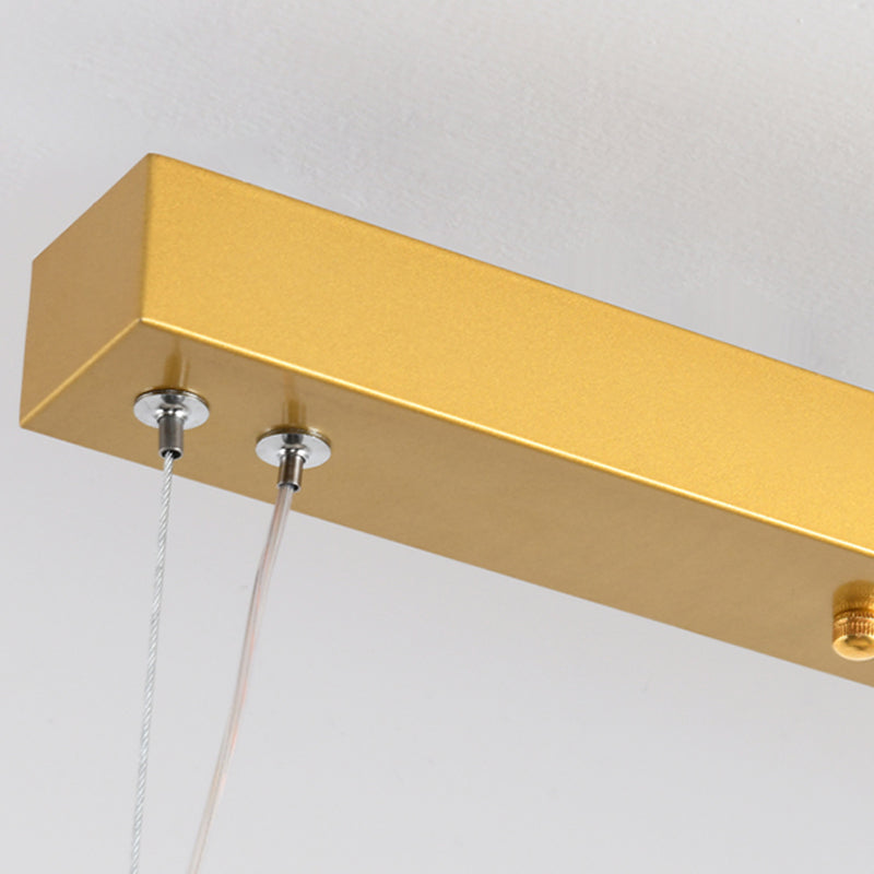 Linear Shape Island Lights Modern Style Metal 2 Light Pendant Lighting