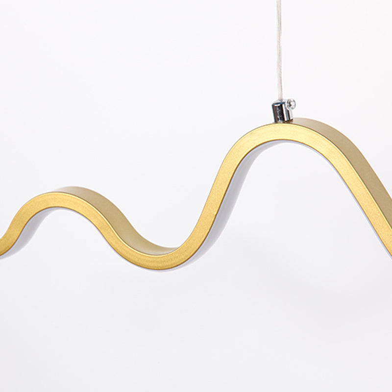 Linear Shape Island Lights Modern Style Metal 2 Light Pendant Lighting