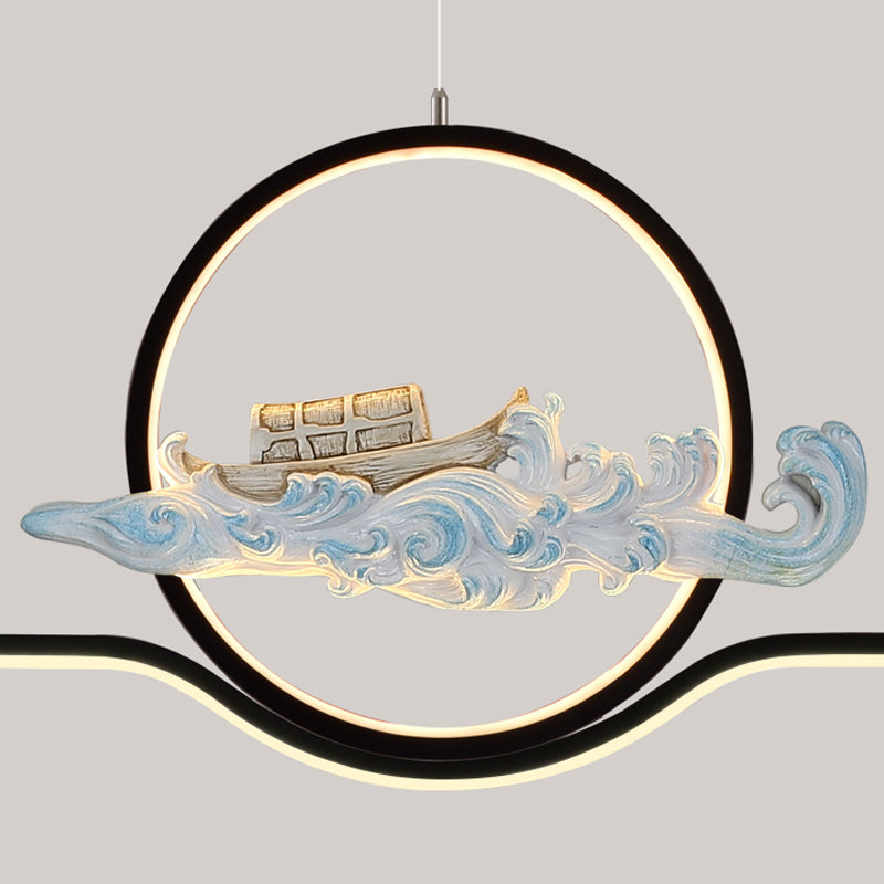 Linear Shape Island Lights Modern Style Metal 2-Light Pendant Light Fixtures