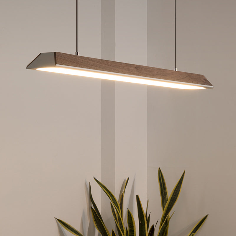 Geometry Shape Island Light Modern Style Metal 1 Light Lighting en marrón