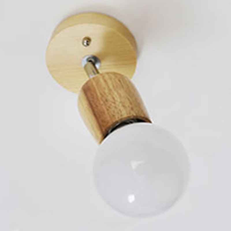 Luces apliques geométricas de estilo moderno Madera 1 accesorios de iluminación de pared ligeros