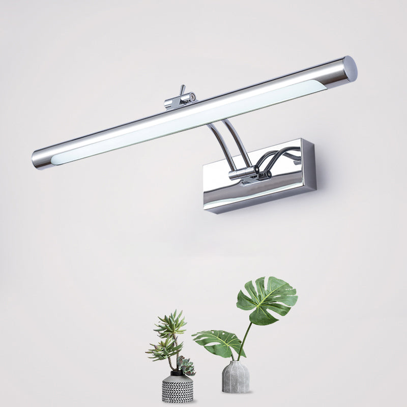 Murale linéaire en métal Lumière Miroir Miroir à 1 lumière moderne luminaire monté