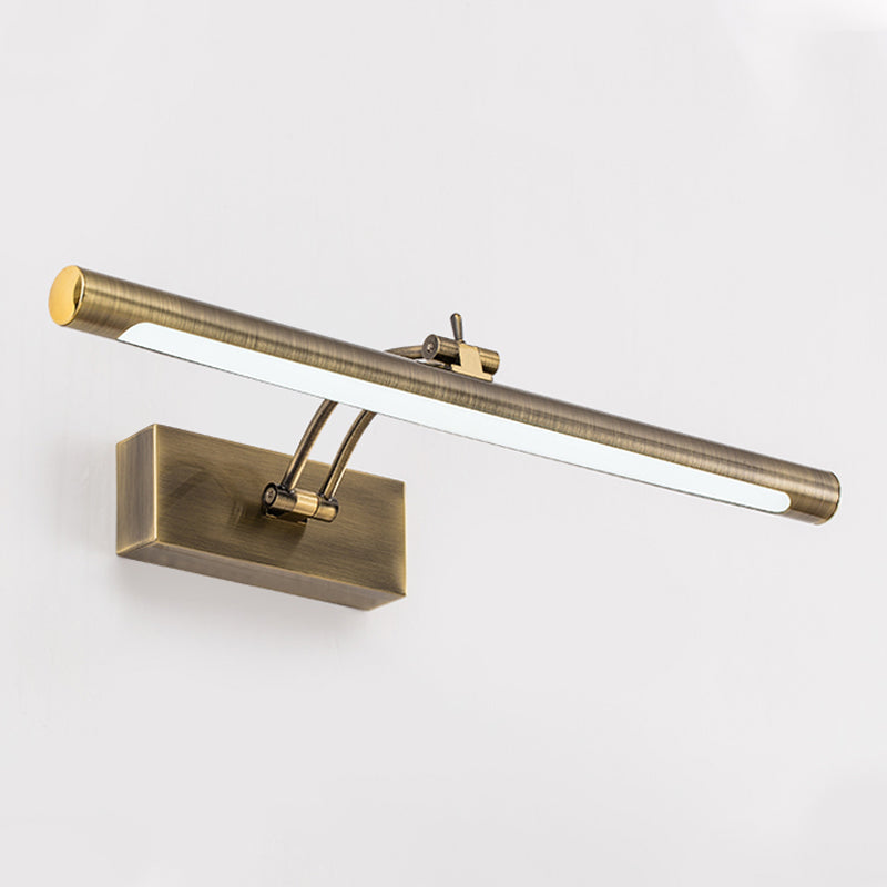 Luce da parete da parafuga lineare in metallo moderno a parete a 1 luci a parete lampada montata