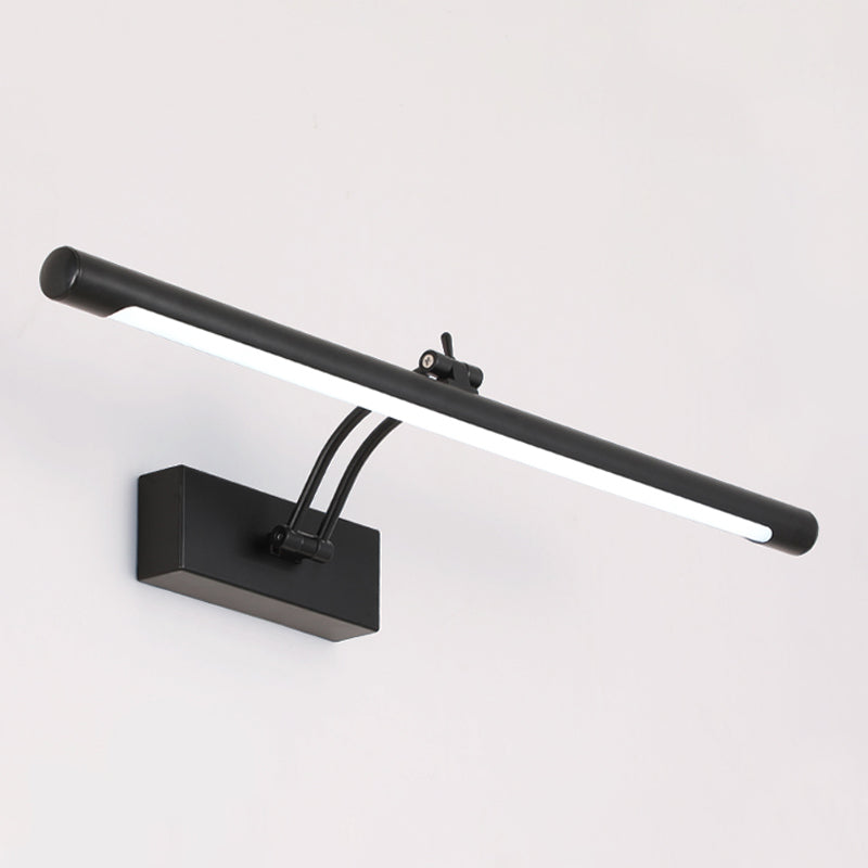 Luce da parete da parafuga lineare in metallo moderno a parete a 1 luci a parete lampada montata