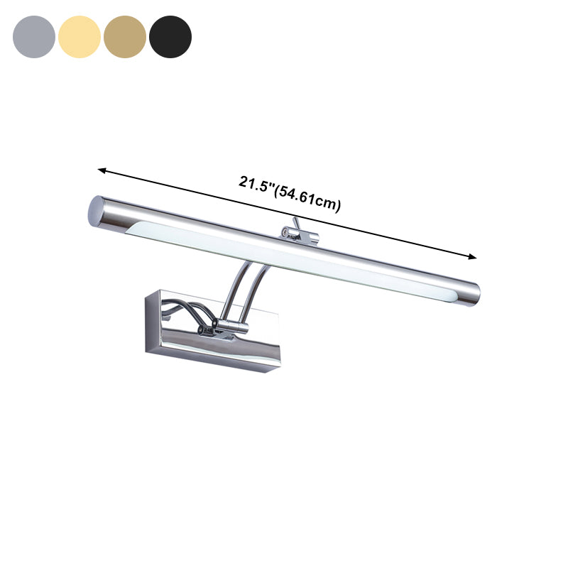 Murale linéaire en métal Lumière Miroir Miroir à 1 lumière moderne luminaire monté