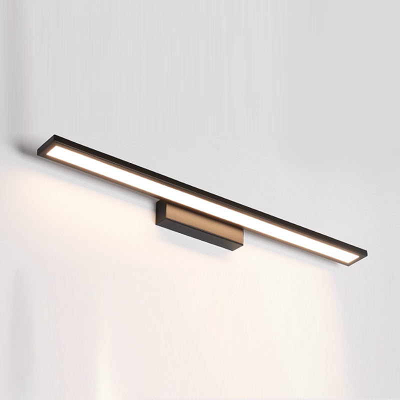 Murale linéaire en métal Lumière Miroir Miroir à 1 lumière moderne luminaire monté