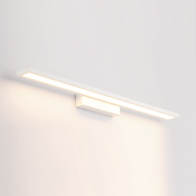 Murale linéaire en métal Lumière Miroir Miroir à 1 lumière moderne luminaire monté