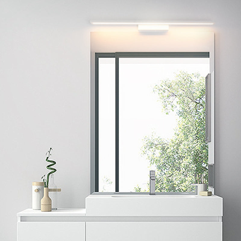 Murale linéaire en métal Lumière Miroir Miroir à 1 lumière moderne luminaire monté