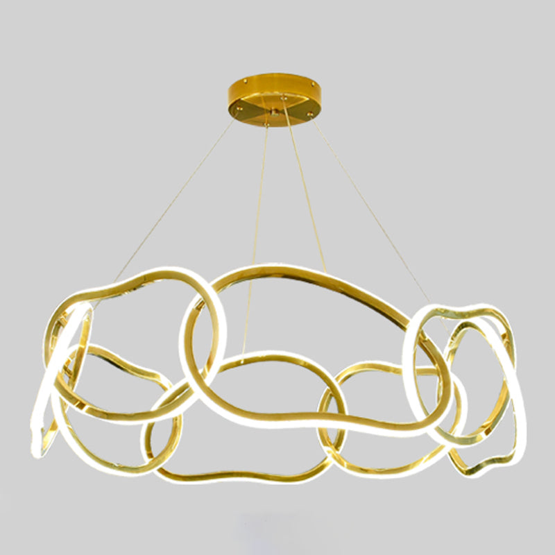 Contemporary Pendant Light Circle Cylinder Ceiling Light for Living Room