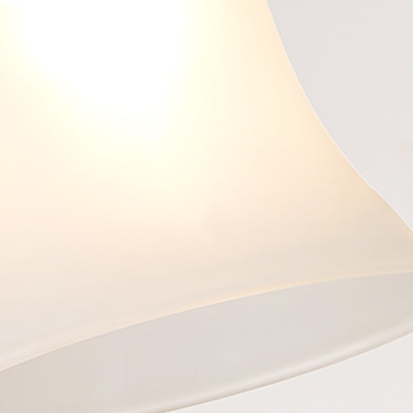 Moderne creatieve hangende lamp houten geometrische hanglamp met mat glazen schaduw