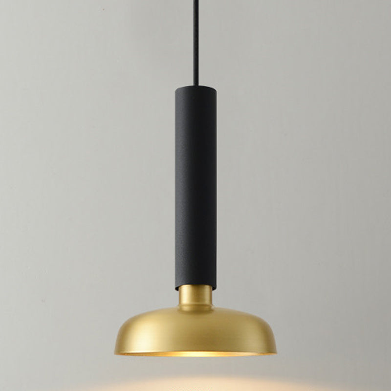 Metal Pot Cover Shade Hanging Lights Modern Style 1 Head Hanging Mount Fixture for Dining Room