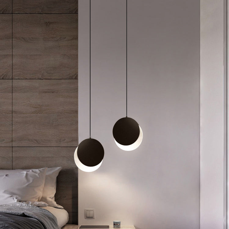 Ombra circolare in metallo luci appese a sospensione MODERNA 1 Fun a montaggio a testa per il letto