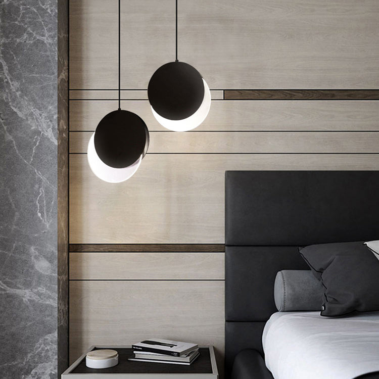 Ombra circolare in metallo luci appese a sospensione MODERNA 1 Fun a montaggio a testa per il letto