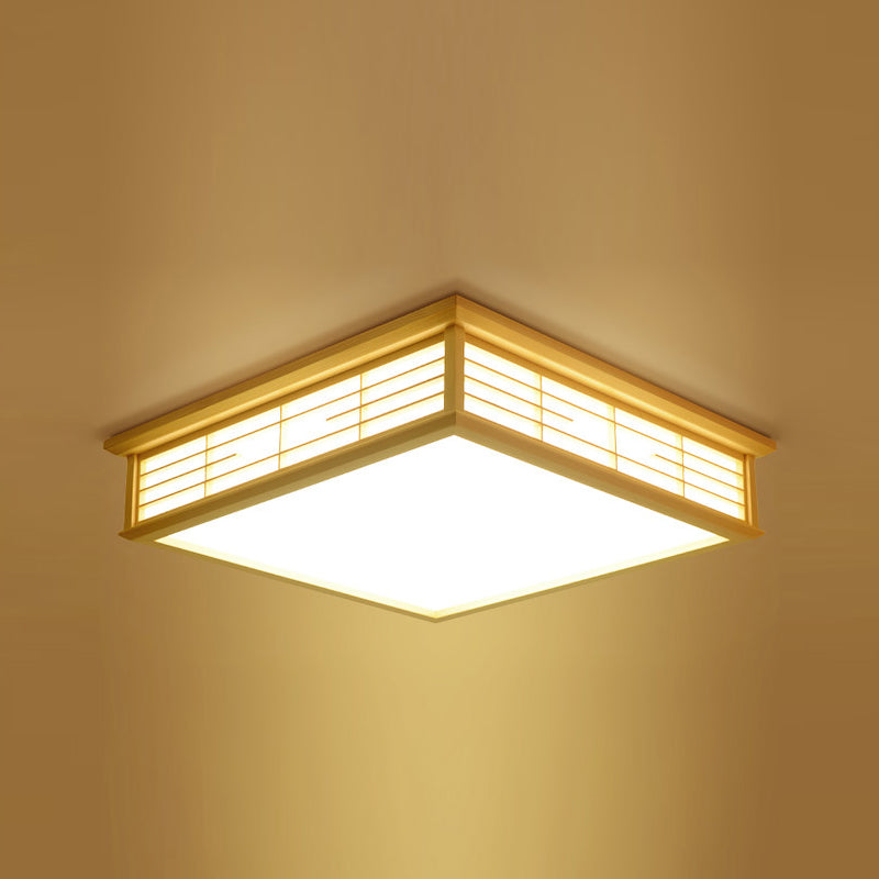 Wooden LED Flush Ceiling Light Fixtures Modern Flush Mount Ceiling Fixture