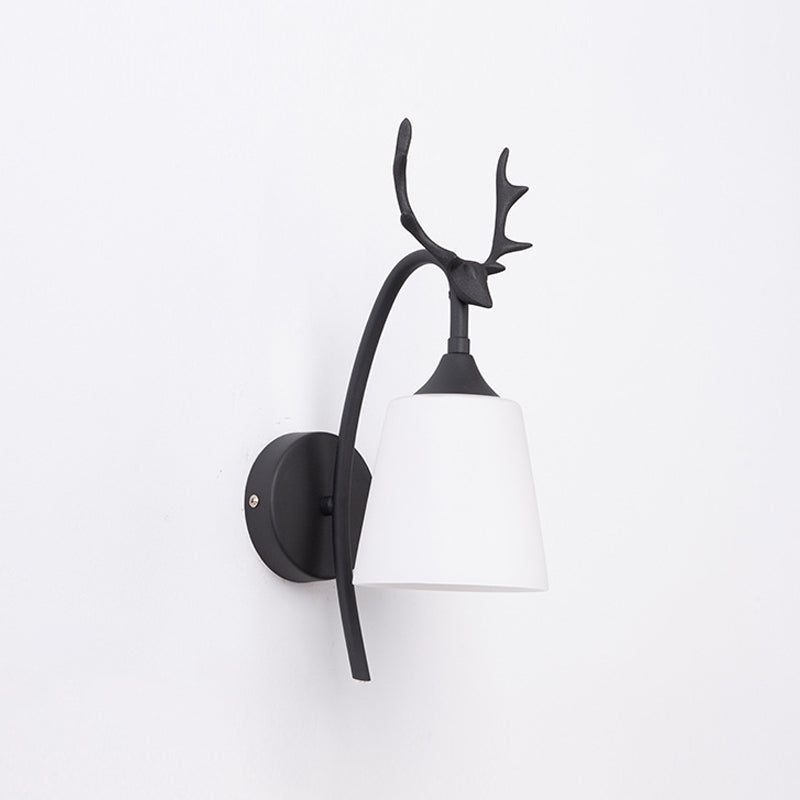 Contemporary Simple Wall Sconce Antler Wall Mounted Light Fixture for Bedroom