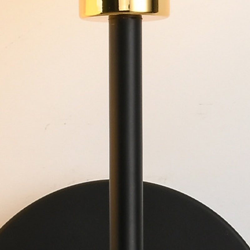 White Glass Wall Sconce 2 Head Wall Mounted Light Fixture for Study Room Sitting Room