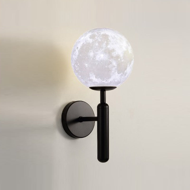 Contemporary 1 Head Wall Light Glass Shade Wall Sconce for Living Room