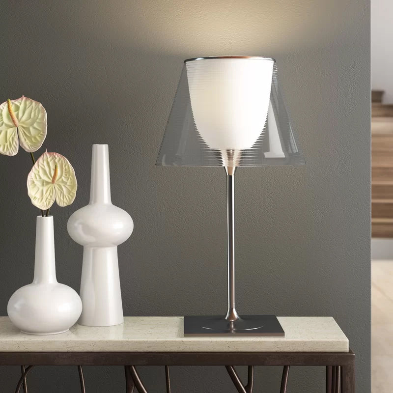 Noordse eenvoudige tafellamp moderne stijl glazen bureaulamp voor studeerkamer