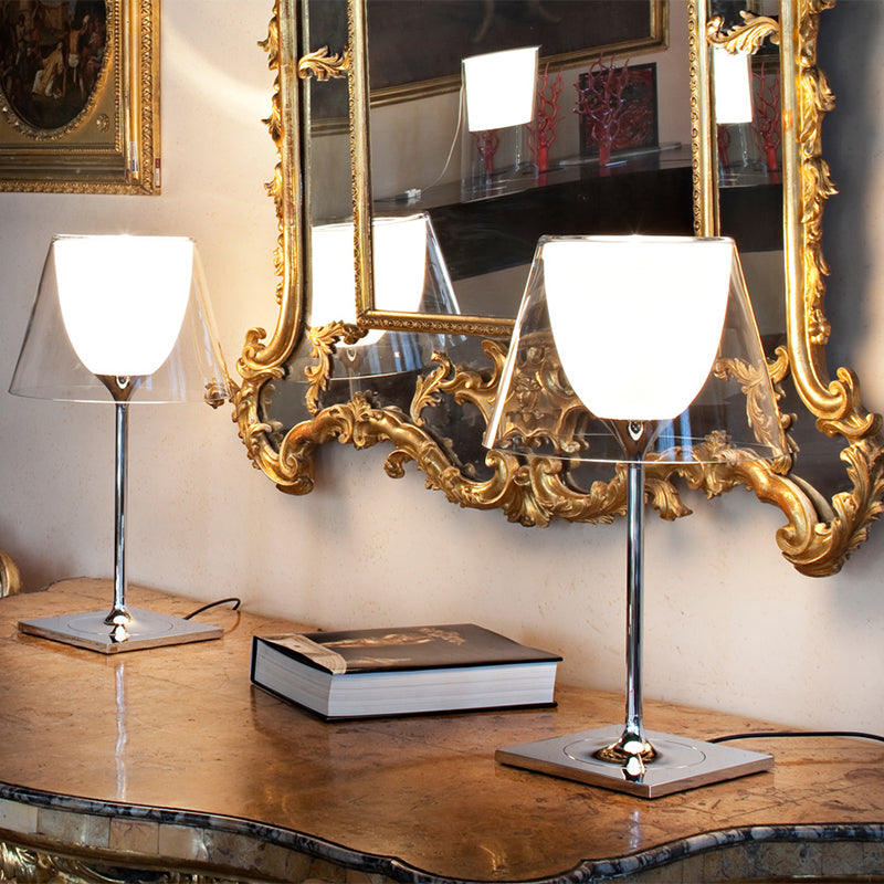Noordse eenvoudige tafellamp moderne stijl glazen bureaulamp voor studeerkamer