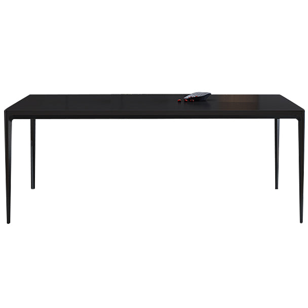 Mesa de comedor de piedra sinterizada estilo moderno de 4 patas mesa base rectángulo para el hogar