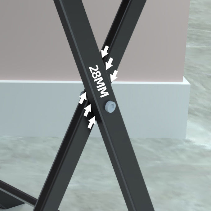 Mesa de comedor de estilo moderno Vidrsts Use para el hogar con marco negro