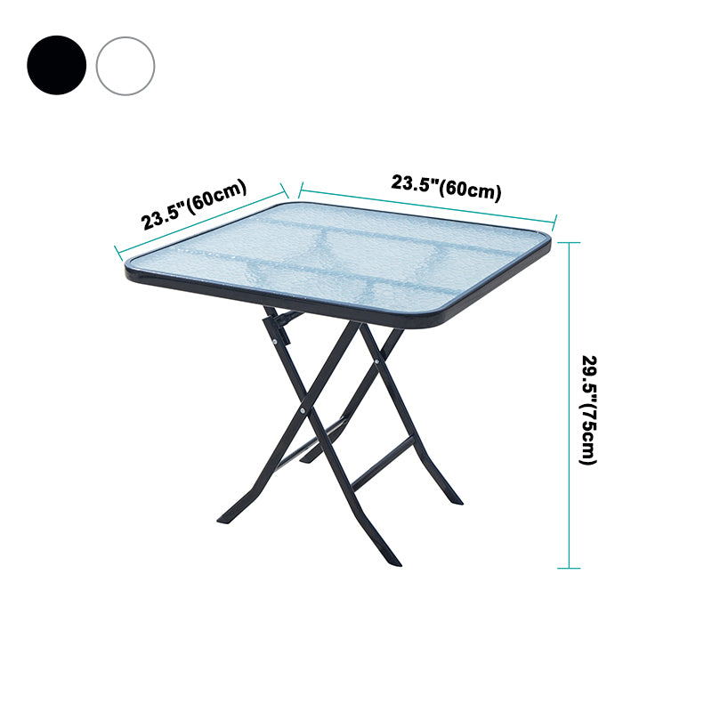 Mesa de comedor de estilo moderno Vidrsts Use para el hogar con marco negro
