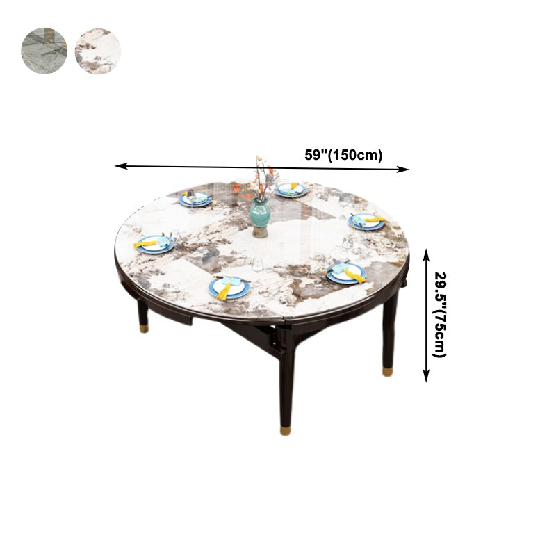 Glam Round Sintered Stone Table StrENDeerbare standaard eettafel voor keuken