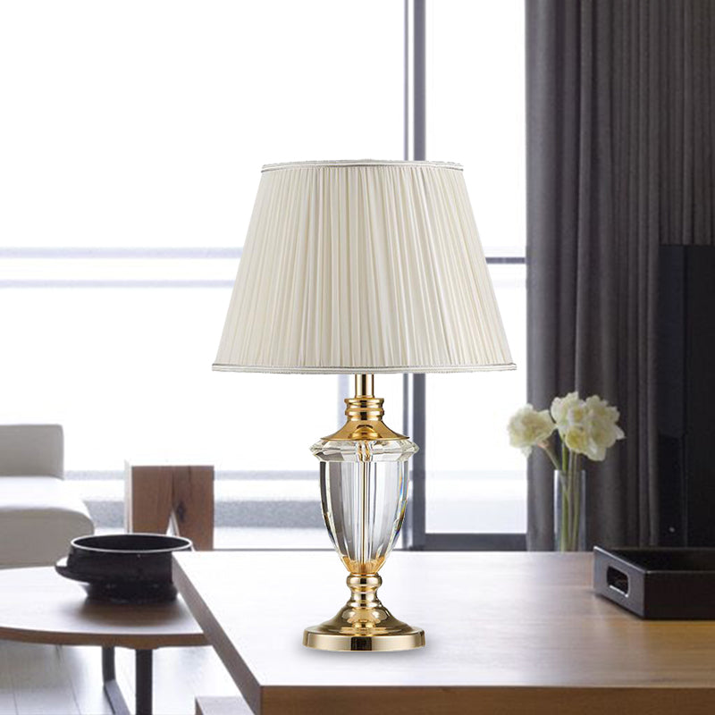 1 Kopfstudienaufgabe Lampe Modernes weißes Lesebuchbuch mit konischem Stofffarben