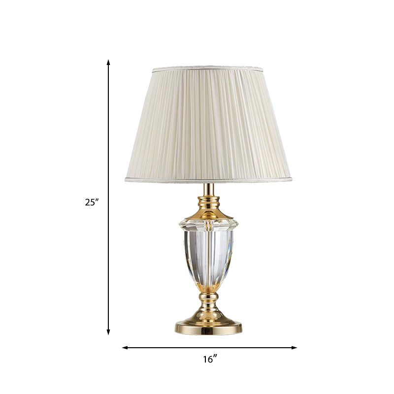 1 Kopfstudienaufgabe Lampe Modernes weißes Lesebuchbuch mit konischem Stofffarben