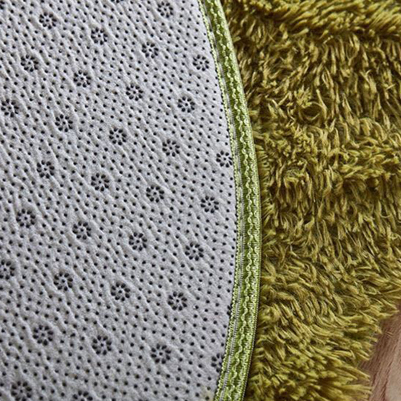 Alfombra contemporánea de área sólida de chispas de poliéster alfombra lavable para el dormitorio de adultos