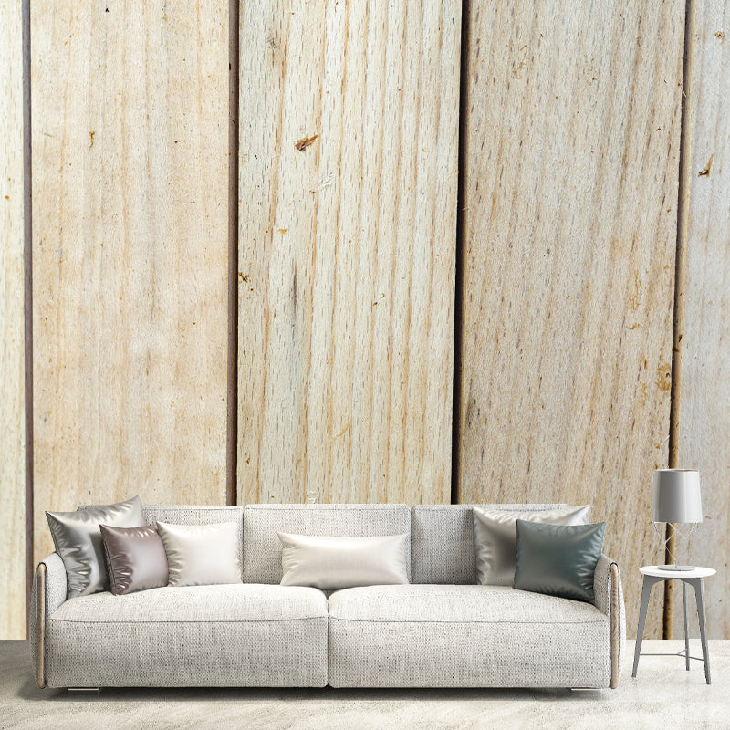 Wood Grain Wall Mural Stain Resistant Wall Covering for Living Room Bedroom