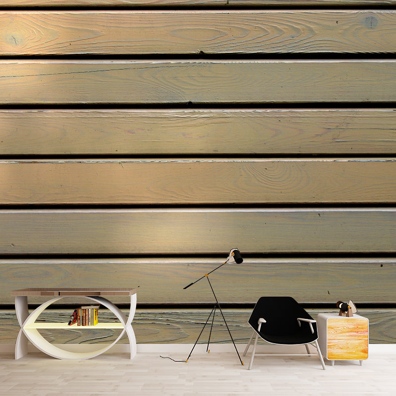 Wood Grain Mural Wallpaper Modern Bedroom Decoration, Custom Size Available