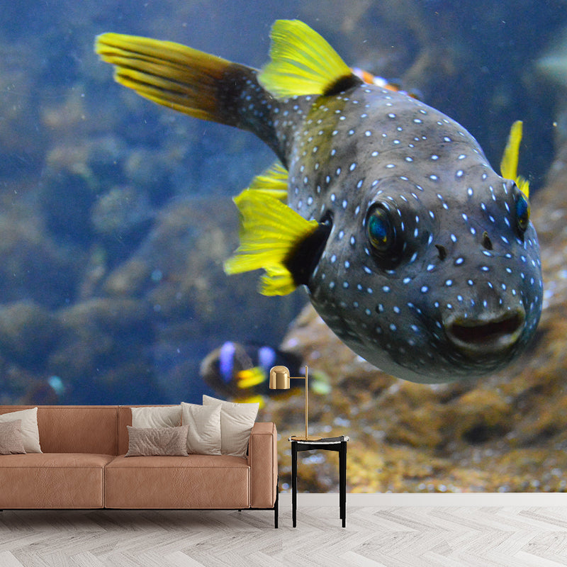 Simple Sea Creatures Mural for Dining Room, Personalized Size Available