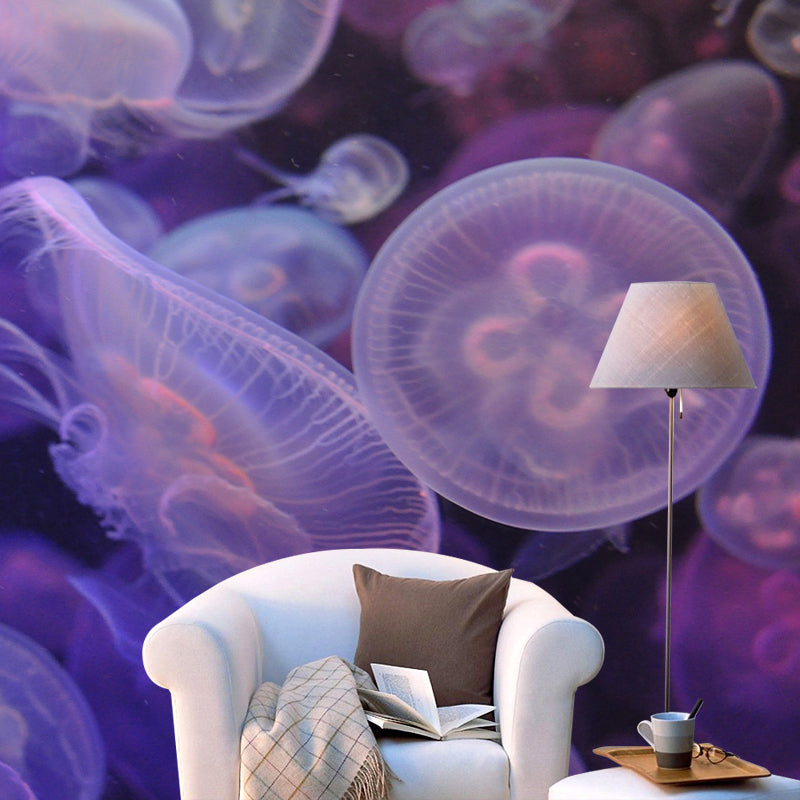 Creatures Mural Wallpaper Modern Bedroom Decoration, Custom Size Available