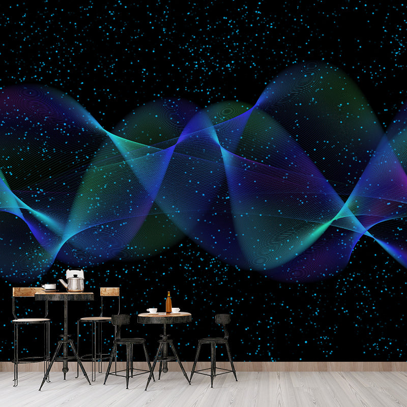 Abstract Physical Molecule Wall Mural Environment Friendly for Living Room