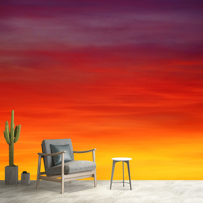 Modern Afterglow Mural Wallpaper Modern Bedroom Decoration, Custom Size Available