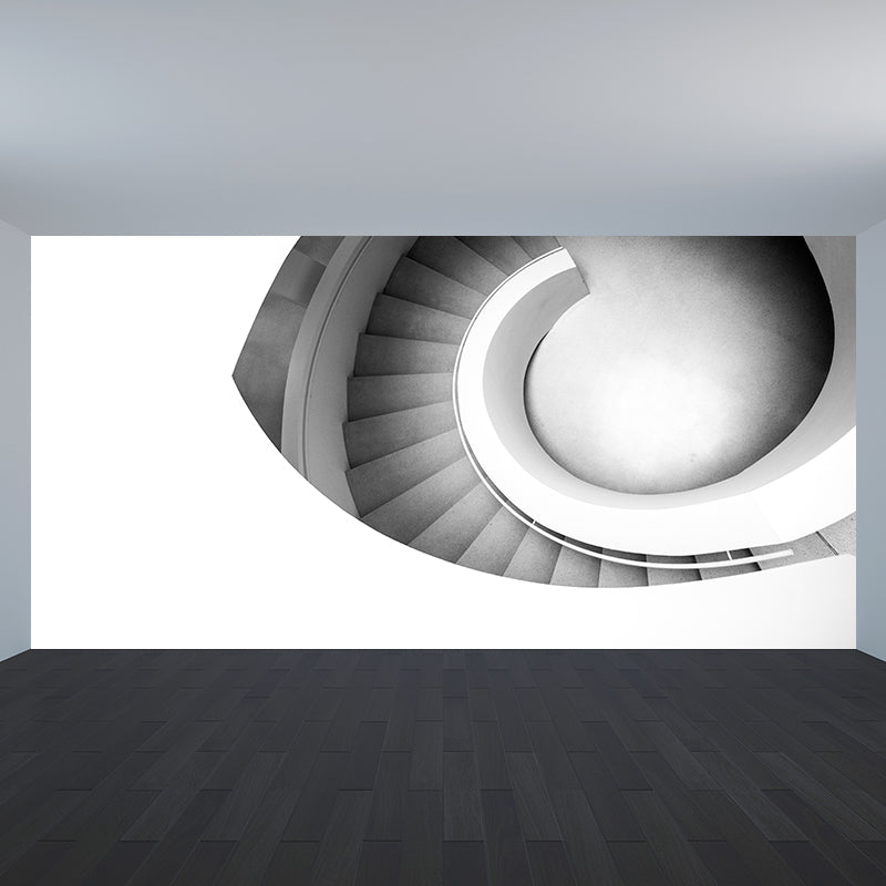 Spiral Staircase Space Extension Mural for Guest Room, Personalized Size Available