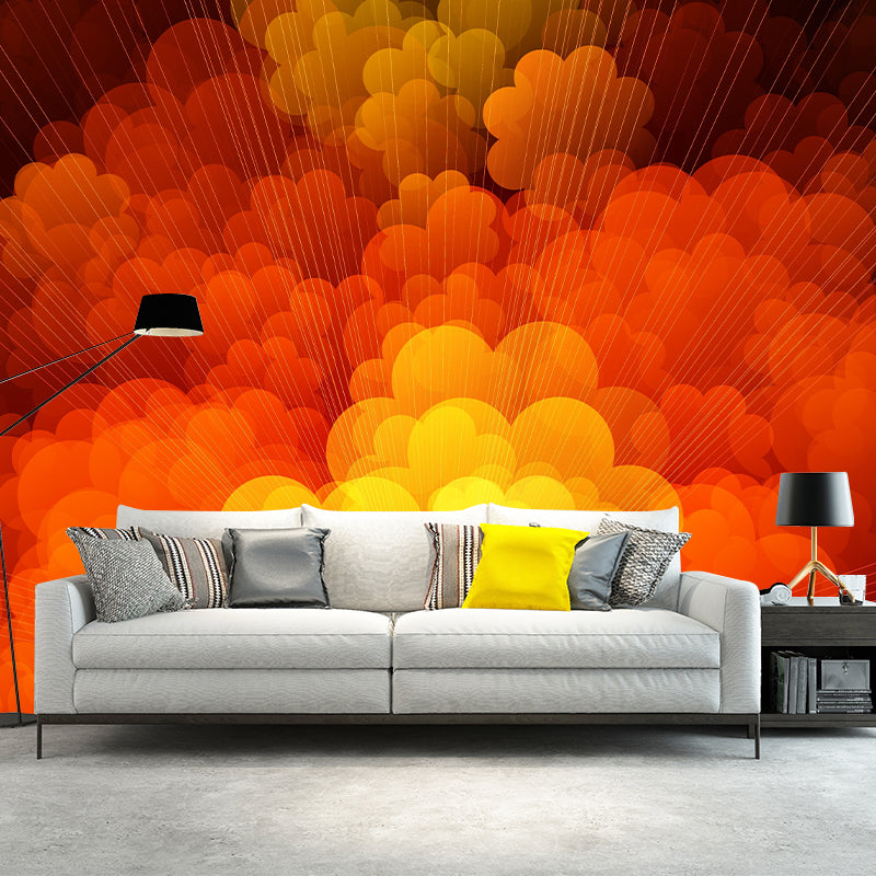 Mildew Resistant Abstract Pattern Mural Wallpaper Decorative Wall Art for Bedroom