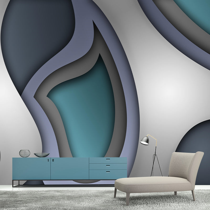 Stain Resistant Abstract Pattern Mural Wallpaper Decorative Wall Art for Room