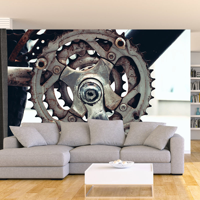 Customized Industrial Metal Mildew Resistant Mural Wallpaper Decorative Wall Covering