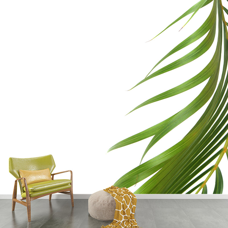 Mildew Resistant Tropical Plant Mural Wallpaper Decorative Wall Art for Bedroom