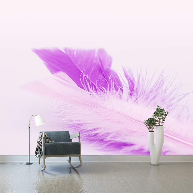 Mildew Resistant Bird Feather Mural Wallpaper Decorative Wall Art for Decoration