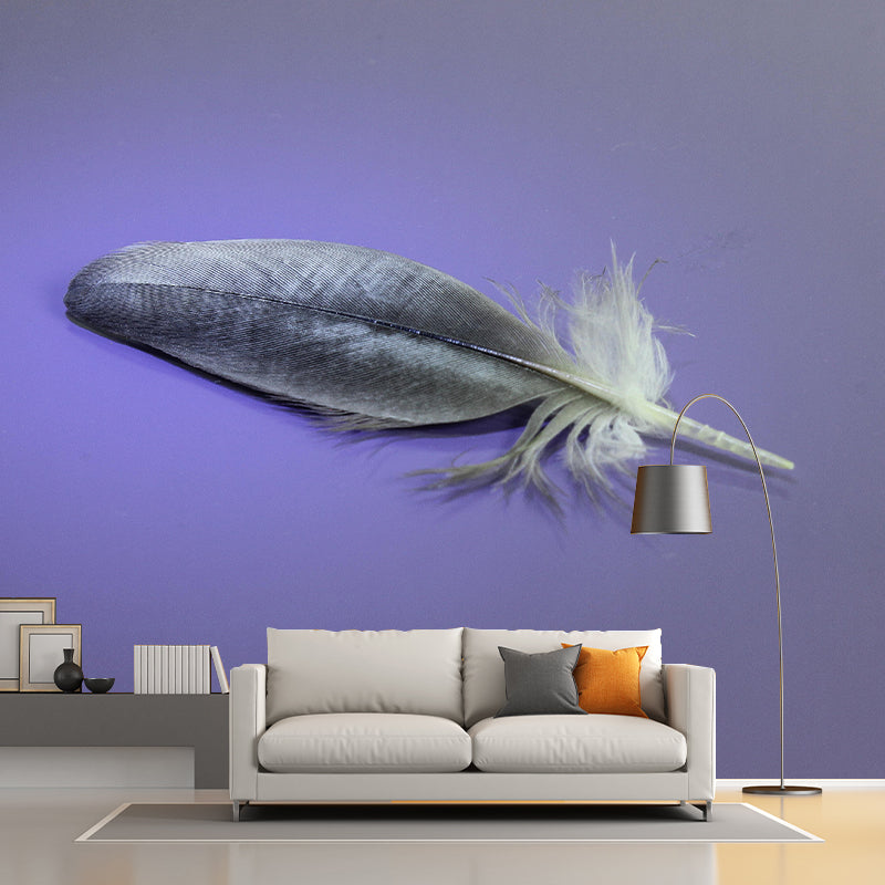 Mildew Resistant Bird Feather Mural Wallpaper Decorative Wall Art for Decoration