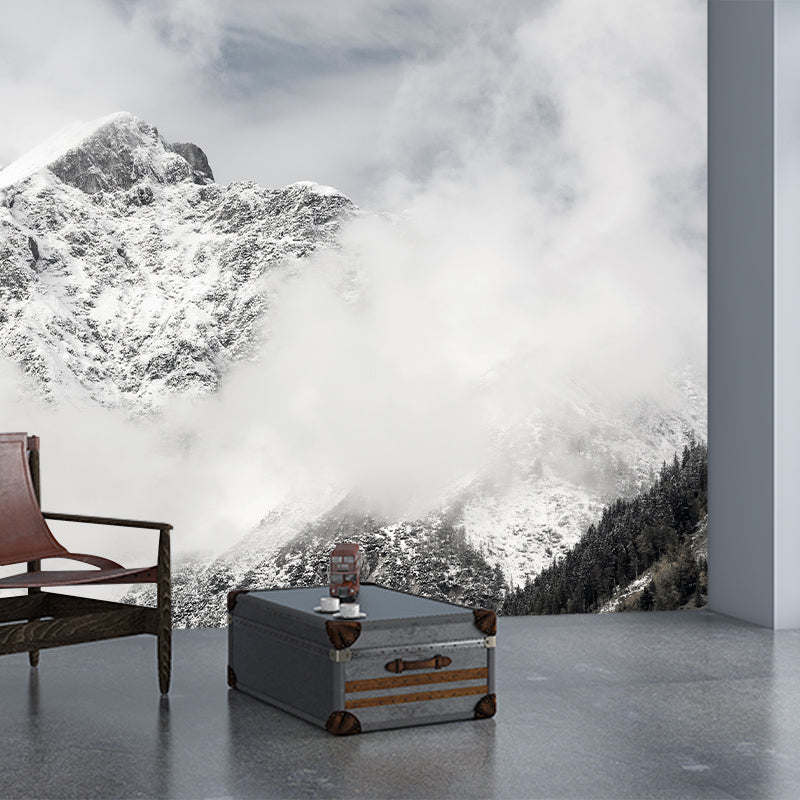 Alps Mountain Mural for Living Room Bedroom, Removable, Customized Size