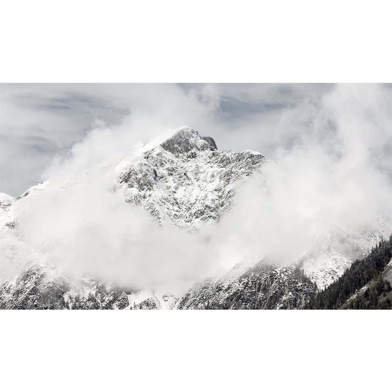 Alps Mountain Mural for Living Room Bedroom, Removable, Customized Size