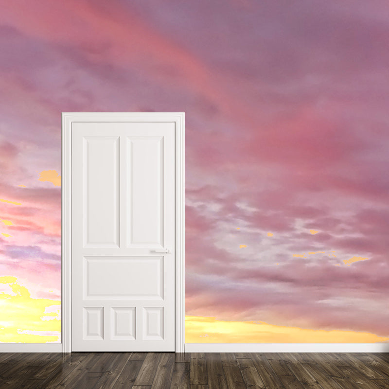 Beautiful Sky Mural Decal for Meeting Room Water Resistant, Custom Size