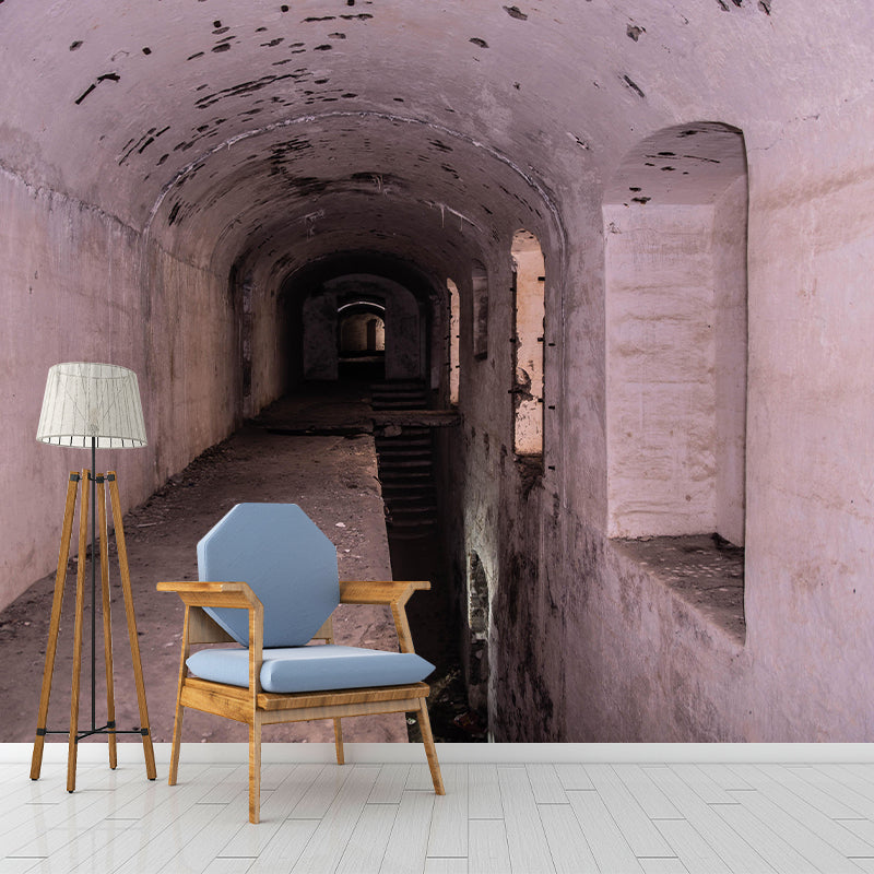 Space Extension Wall Mural Wallpaper Photography Style Mildew Resistant for Home