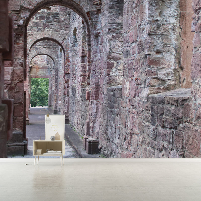 Space Extension Wall Mural Wallpaper Photography Style Mildew Resistant for Home